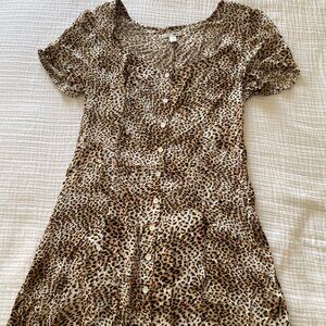 Cheetah mini dress